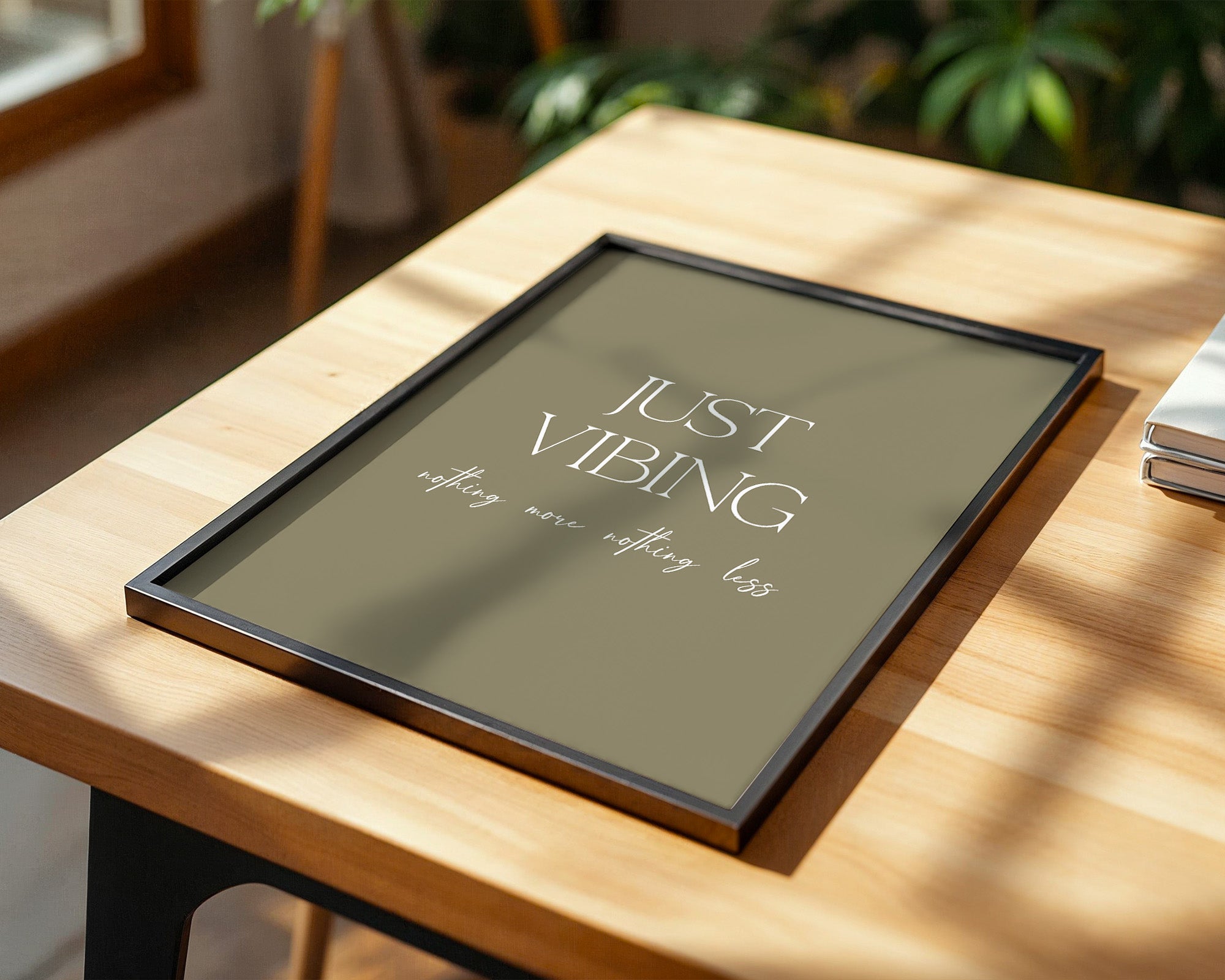 Just Vibing Beige Stil