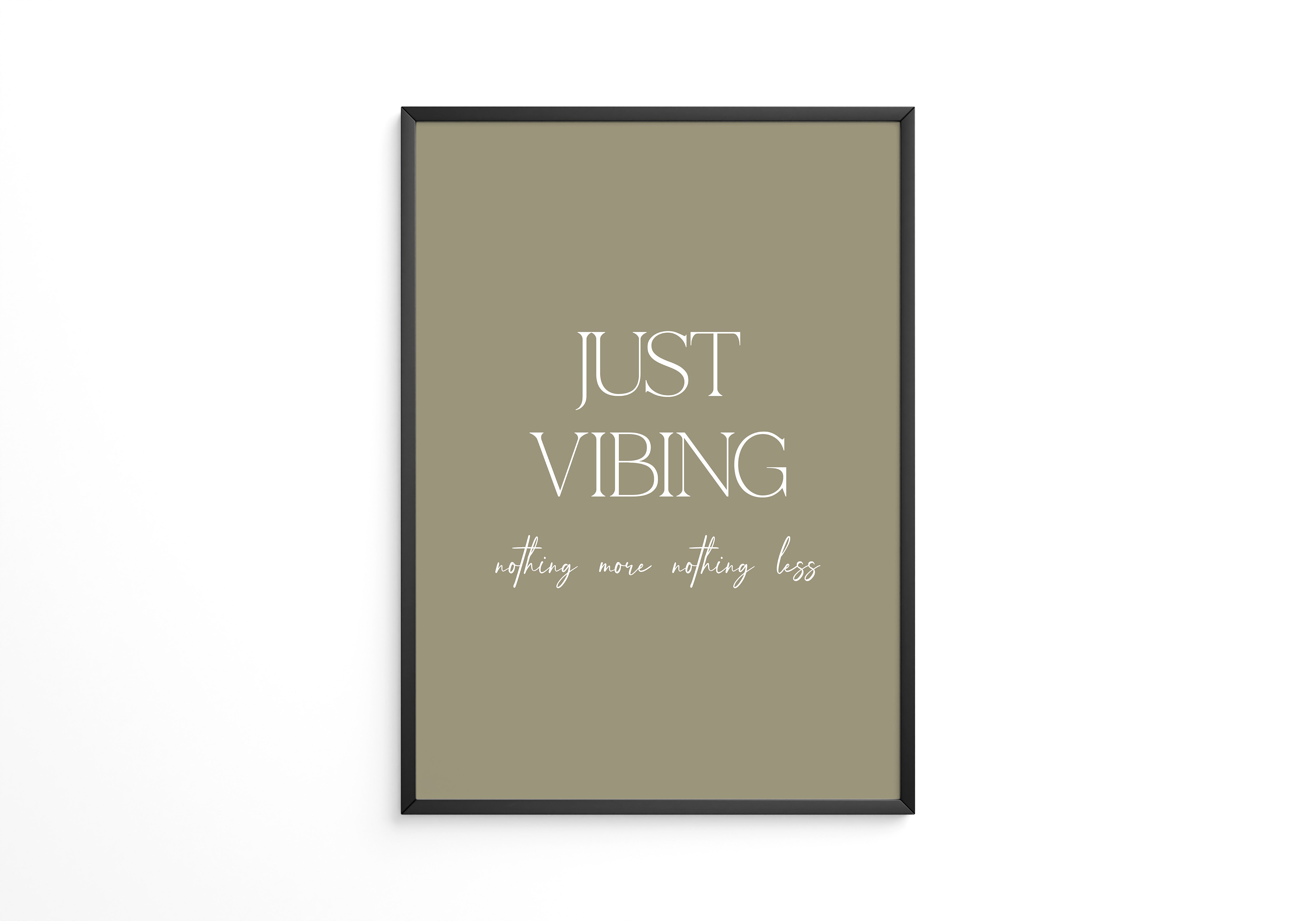 Just Vibing Beige Stil