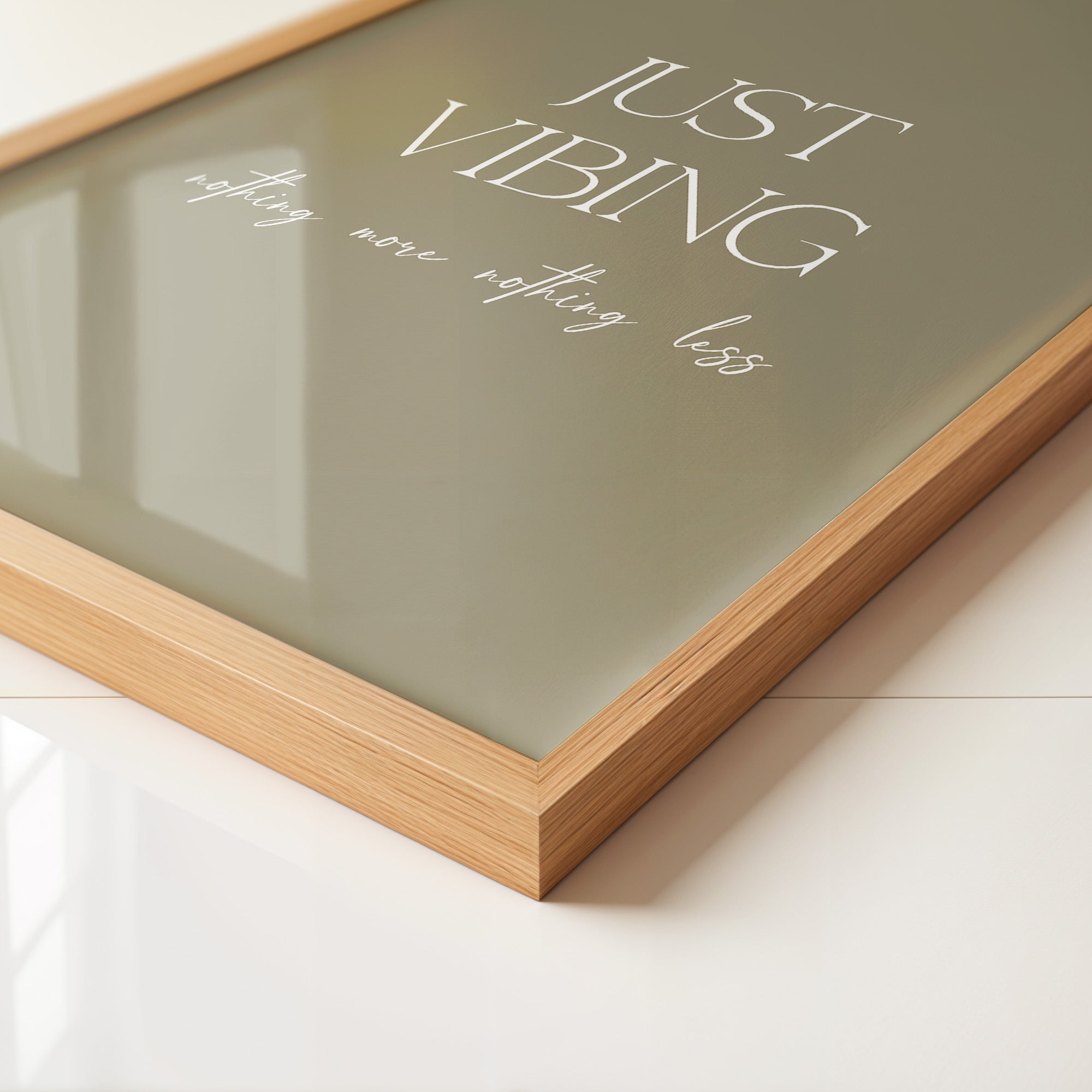 Just Vibing Beige Stil