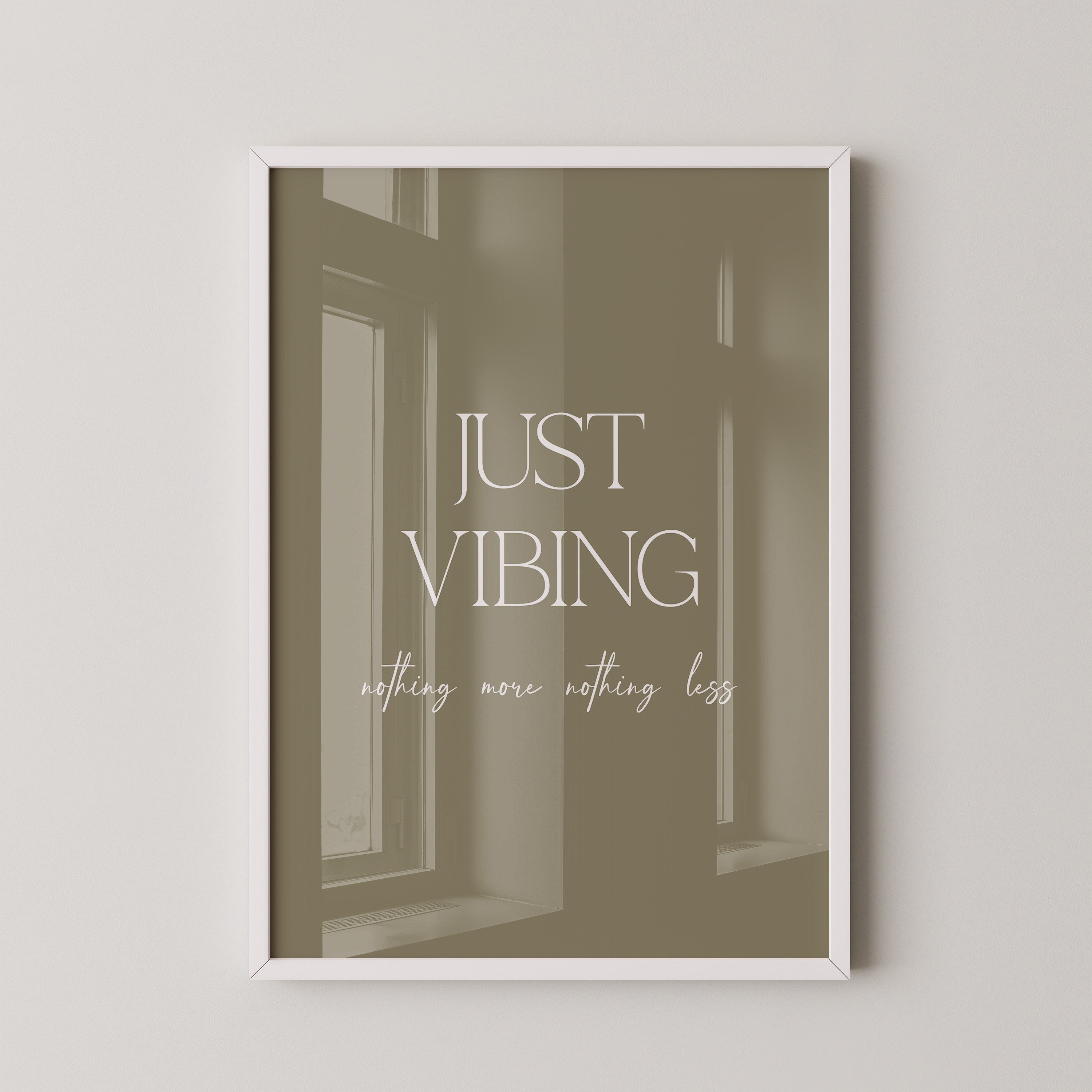 Just Vibing Beige Stil
