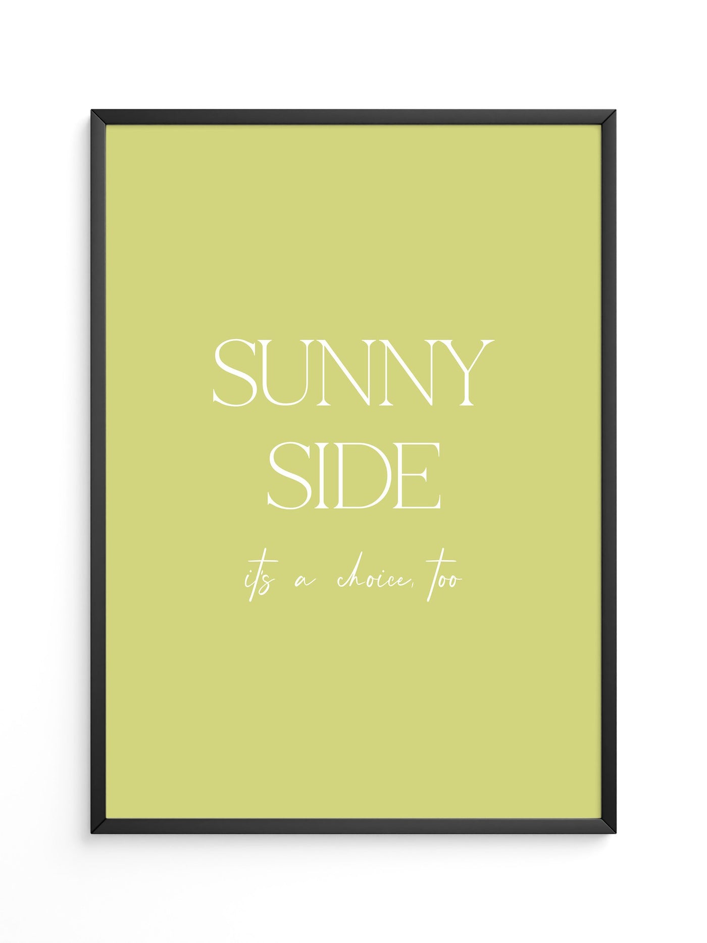 Sunny Lettering Gelbgrün