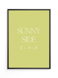 Sunny Lettering Gelbgrün