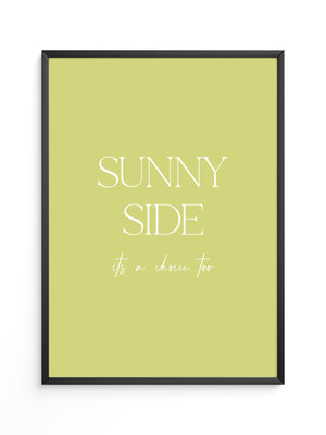 Sunny Lettering Gelbgrün