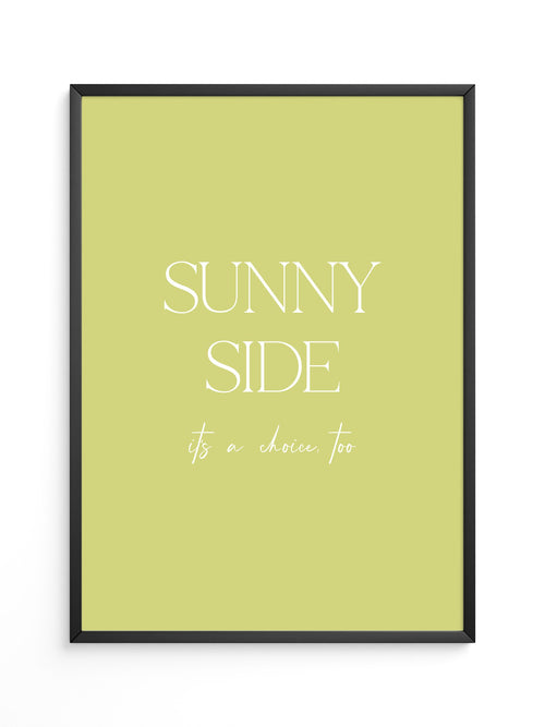 Sunny Lettering Gelbgrün