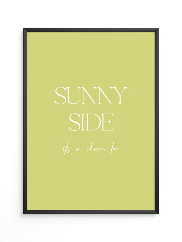 Sunny Lettering Gelbgrün