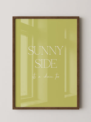 Sunny Lettering Gelbgrün