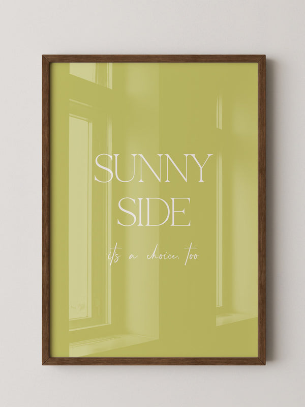 Sunny Lettering Gelbgrün