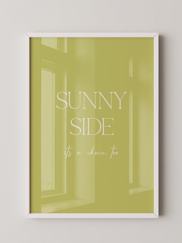 Sunny Lettering Gelbgrün