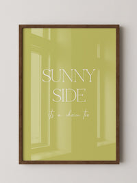 Sunny Lettering Gelbgrün