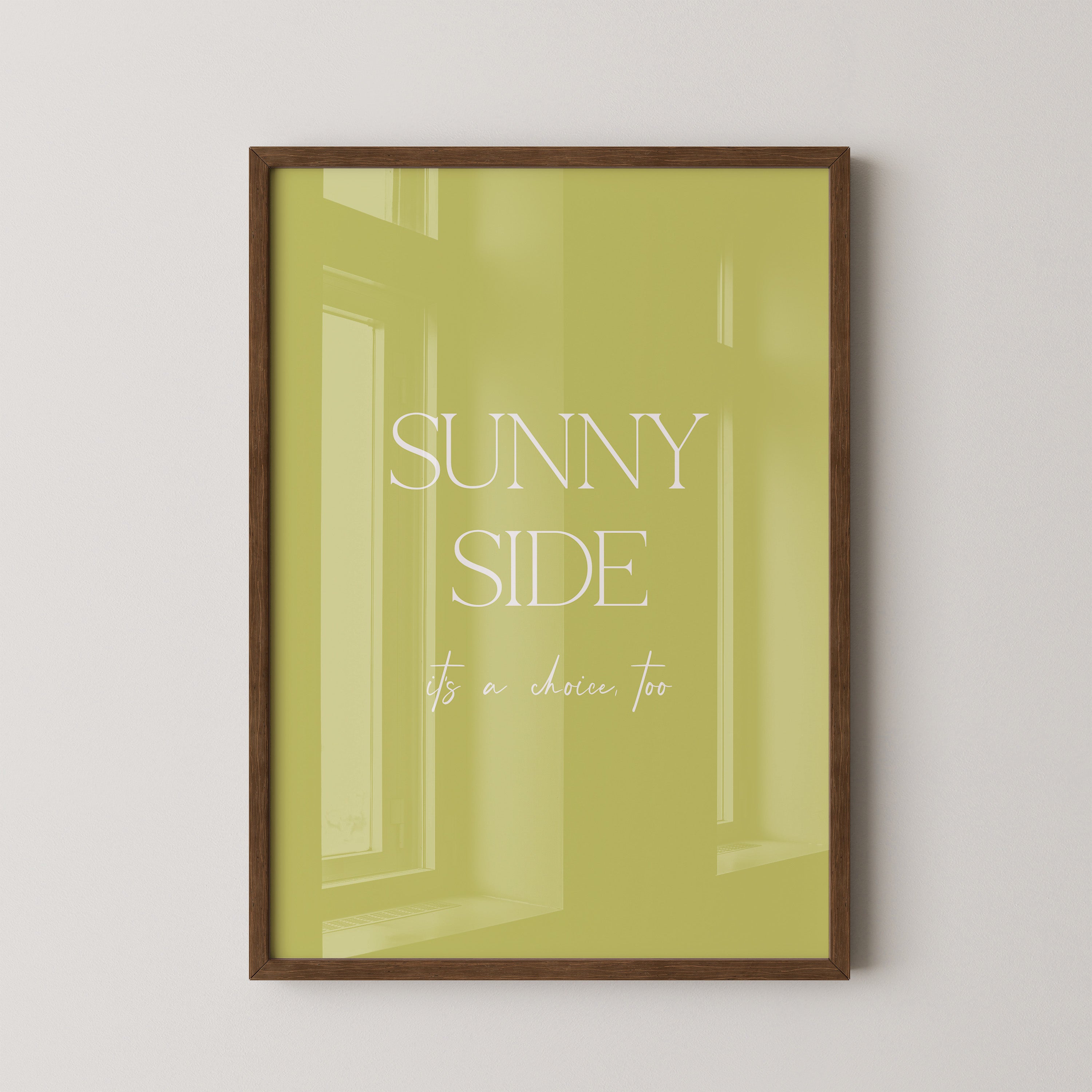 Sunny Lettering Gelbgrün