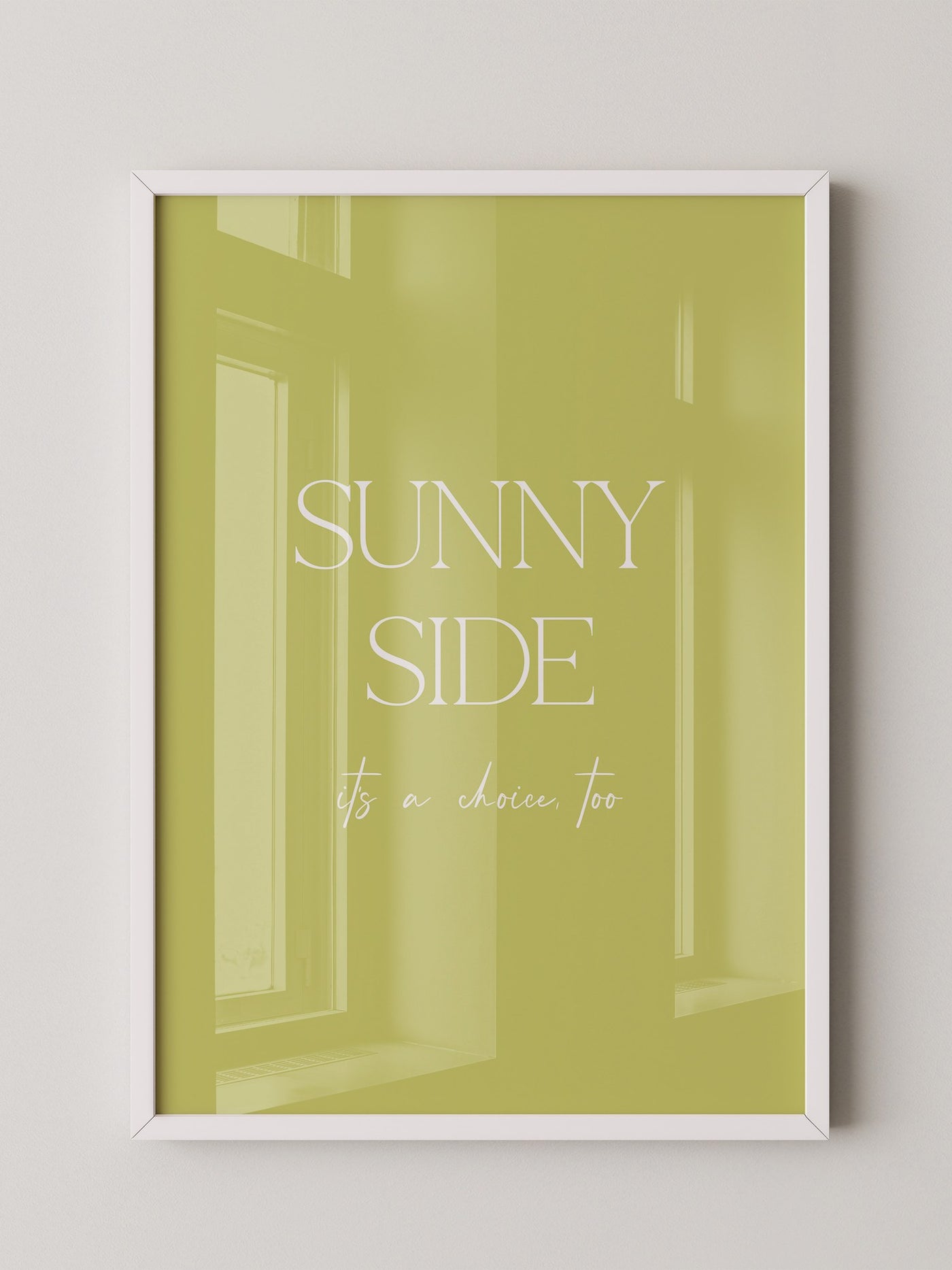 Sunny Lettering Gelbgrün