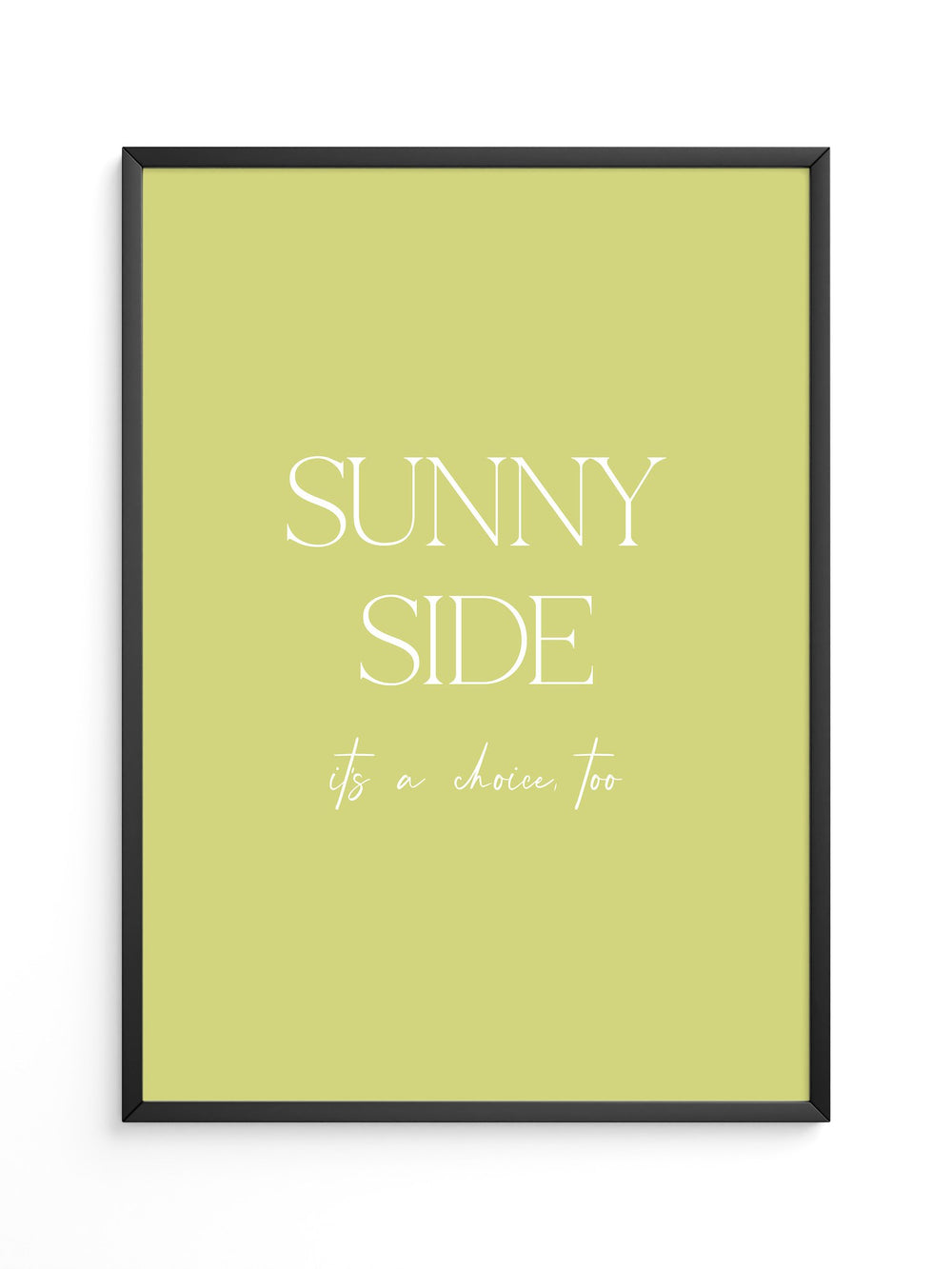 Sunny Lettering Gelbgrün