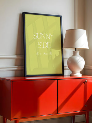 Sunny Lettering Gelbgrün