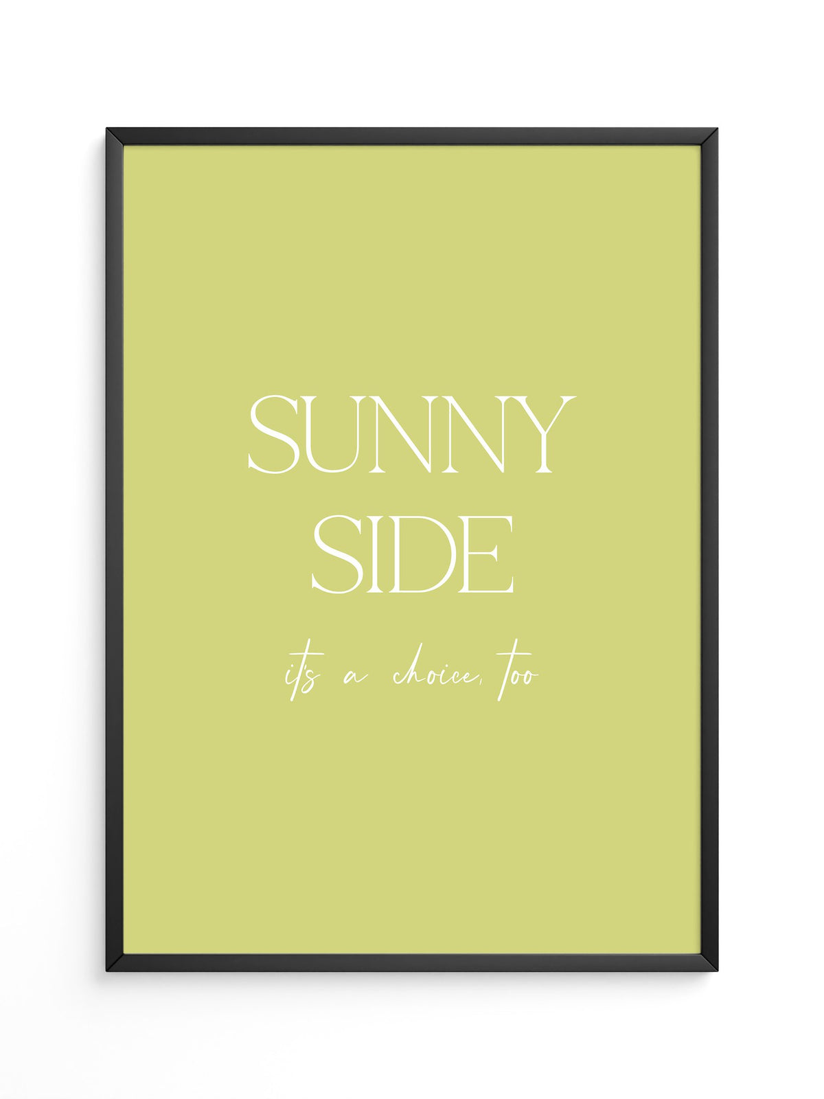 Sunny Lettering Gelbgrün