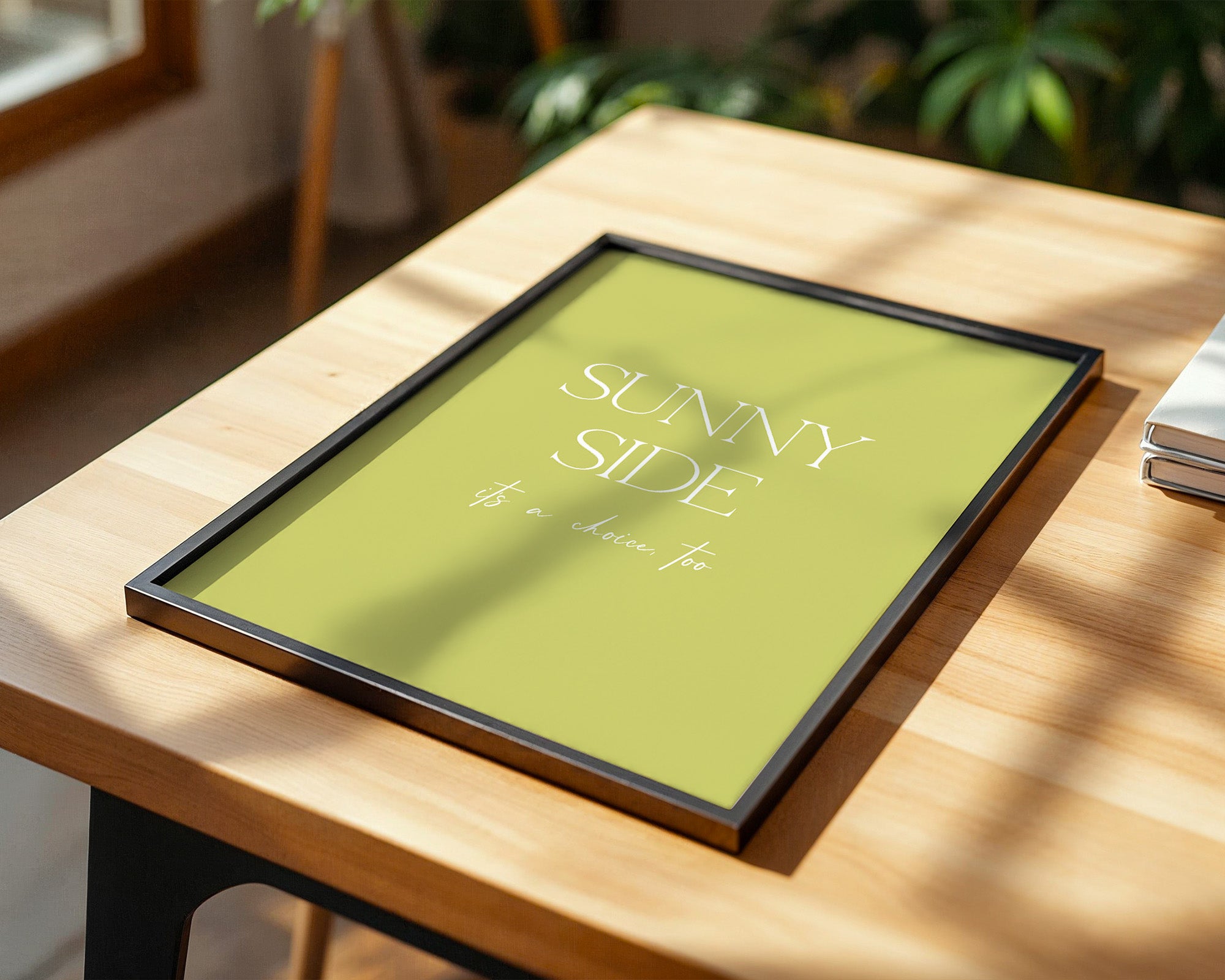 Sunny Lettering Gelbgrün