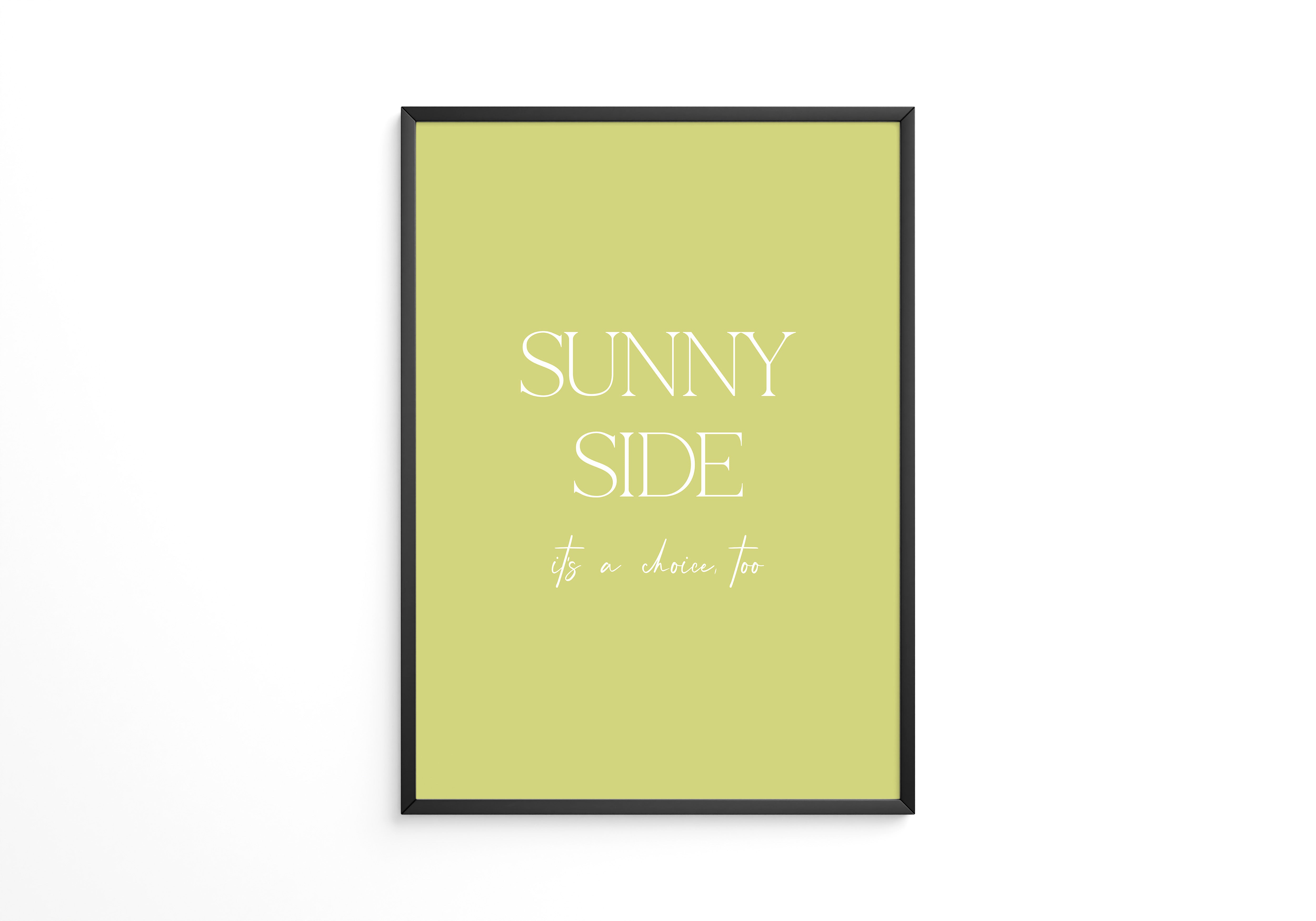 Sunny Lettering Gelbgrün