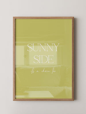 Sunny Lettering Gelbgrün