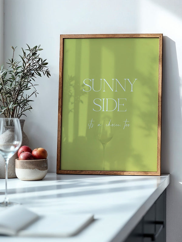 Sunny Lettering Gelbgrün