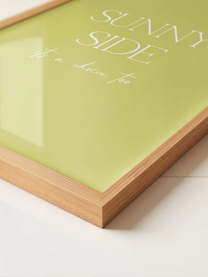 Sunny Lettering Gelbgrün
