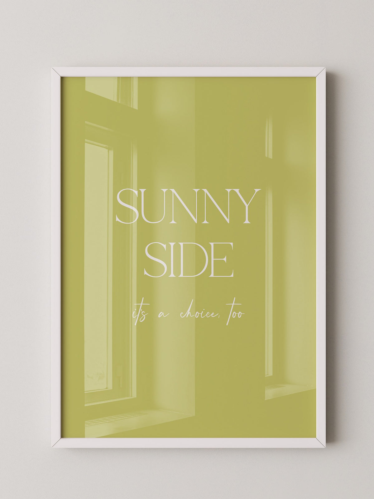Sunny Lettering Gelbgrün