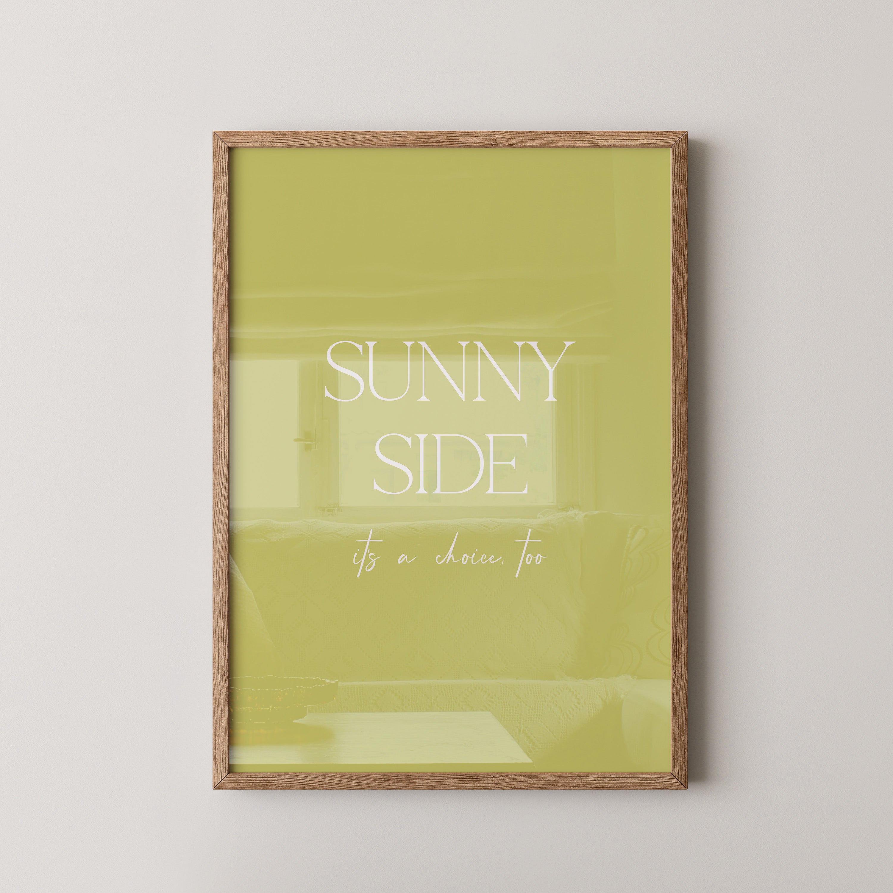 Sunny Lettering Gelbgrün