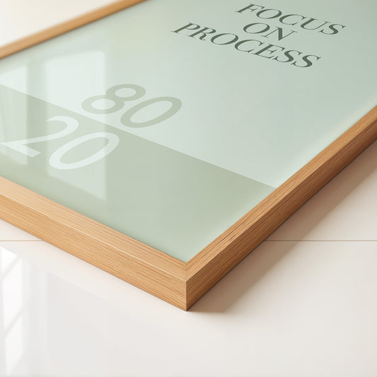 Minimalistisches Zitat Pastellgrün