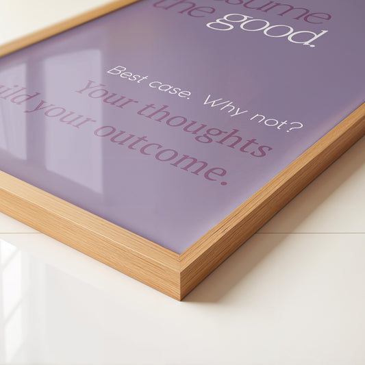 Motivierende Typografie Lila