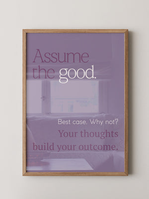 Motivierende Typografie Lila