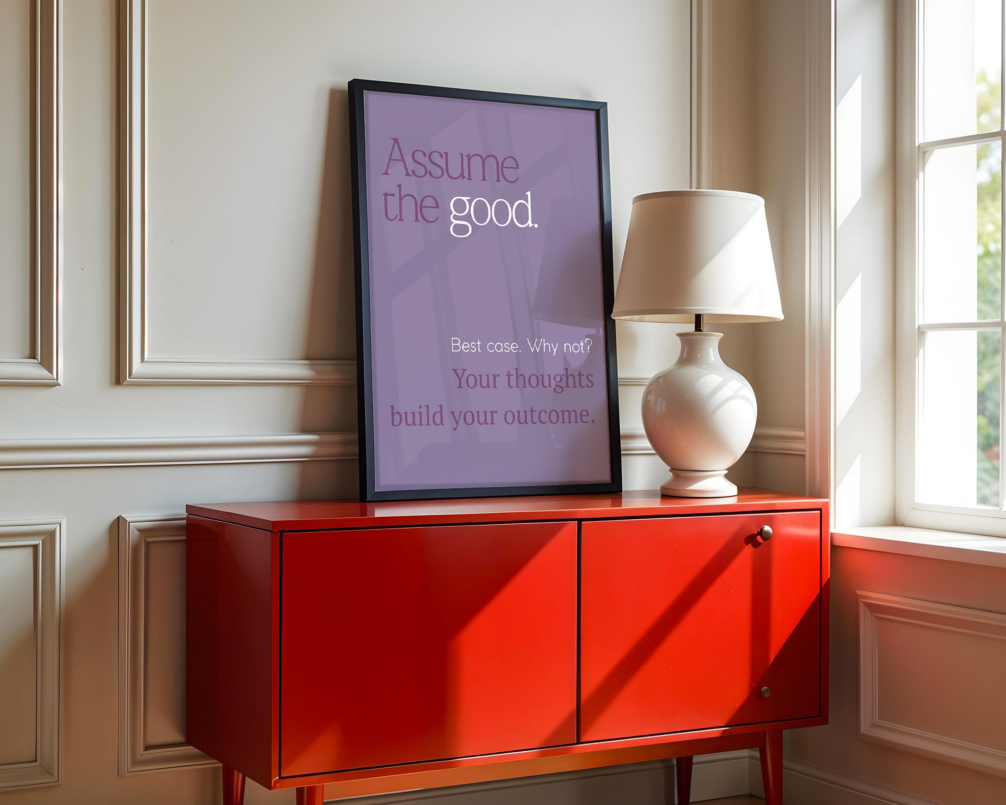 Motivierende Typografie Lila