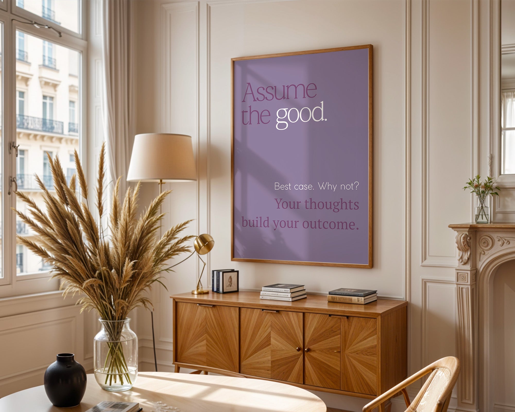 Motivierende Typografie Lila