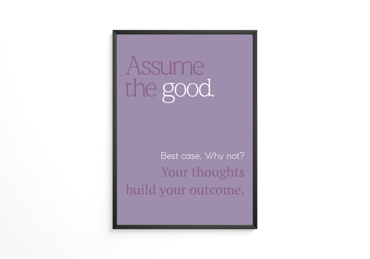 Motivierende Typografie Lila