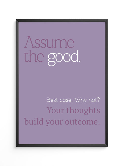 Motivierende Typografie Lila