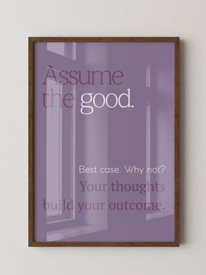 Motivierende Typografie Lila