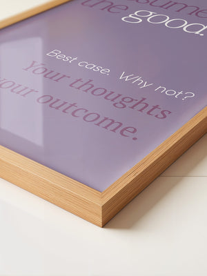 Motivierende Typografie Lila