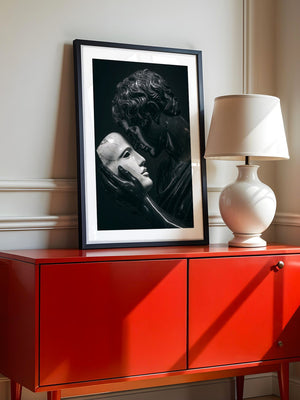 Marmorstatue Maske Dunkelheit