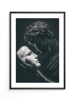 Marmorstatue Maske Dunkelheit