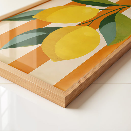 Zitronen Streifen Grafik