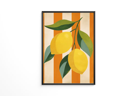 Zitronen Streifen Grafik