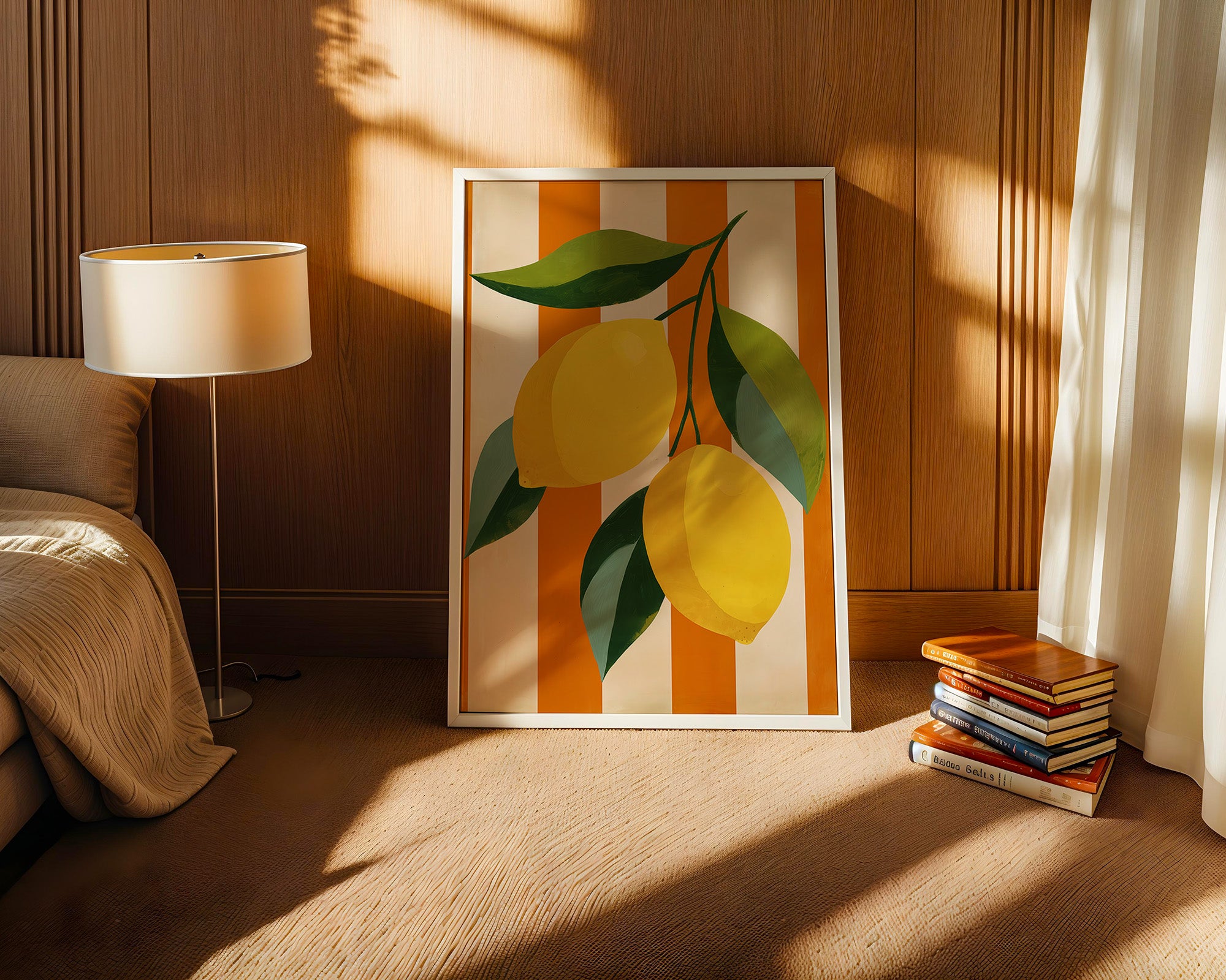 Zitronen Streifen Grafik