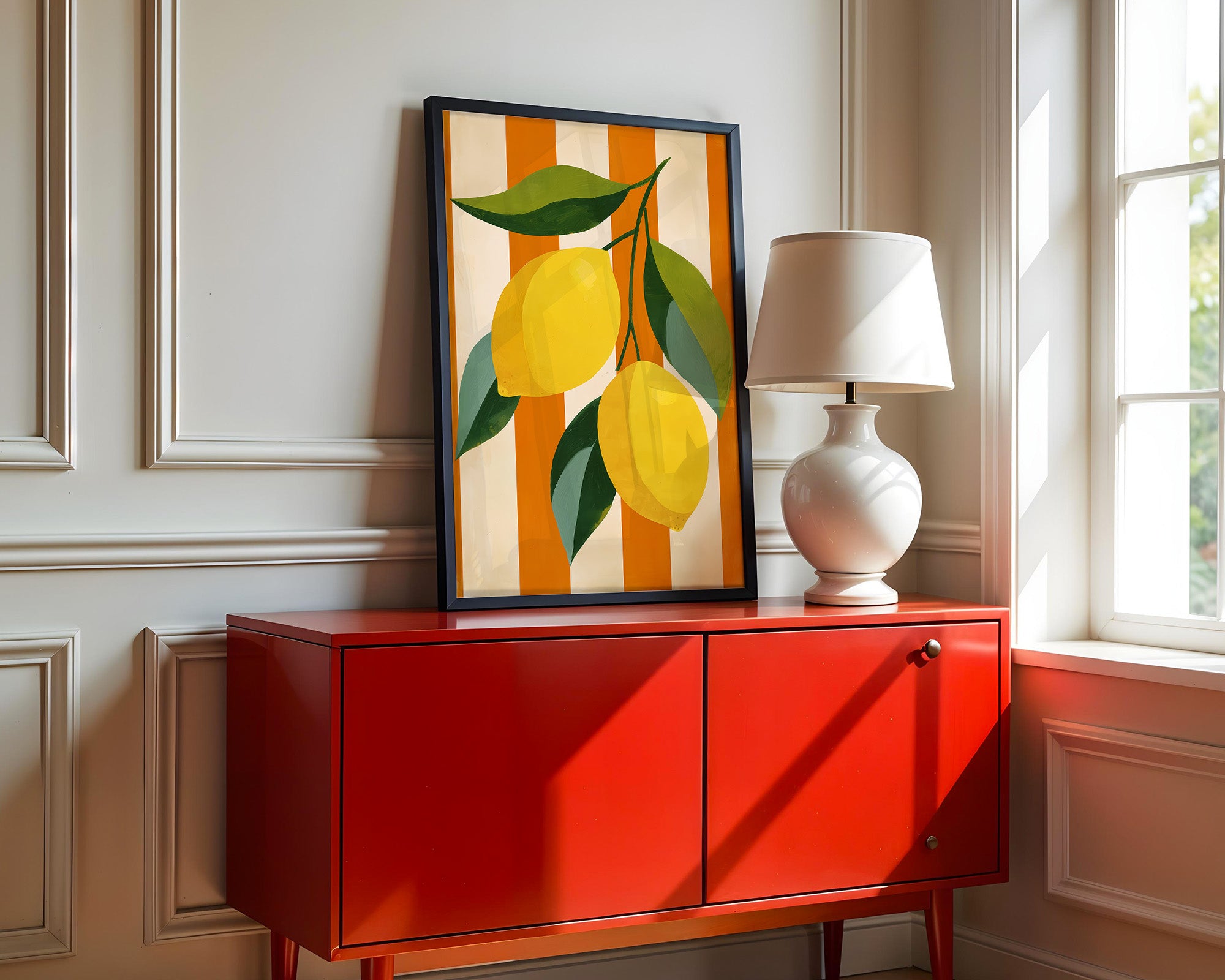 Zitronen Streifen Grafik