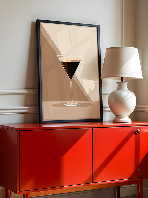 Espresso Martini grafisch stilisiert