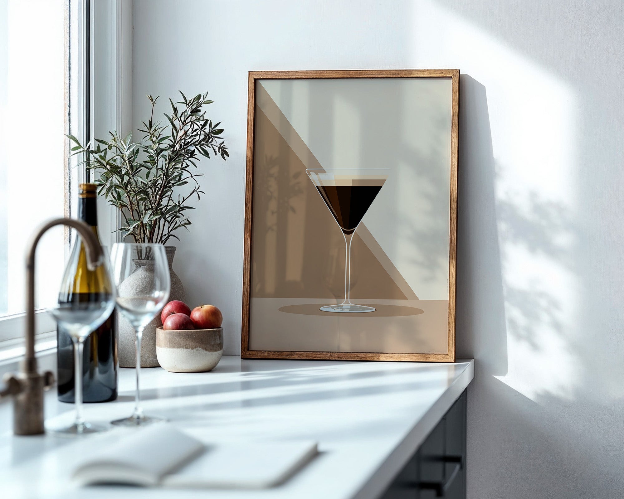 Espresso Martini grafisch stilisiert