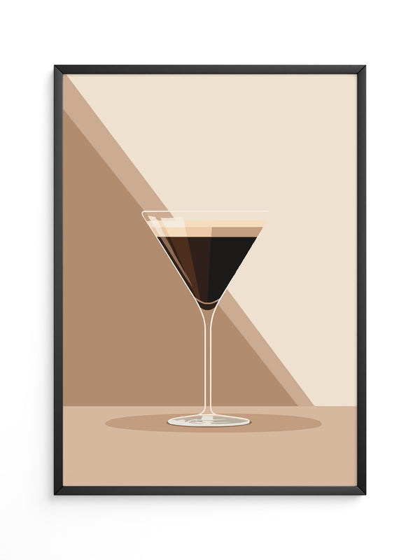 Espresso Martini grafisch stilisiert