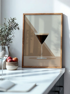 Espresso Martini grafisch stilisiert