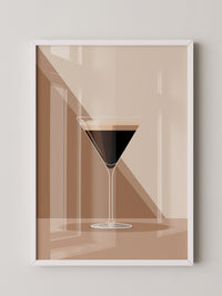 Espresso Martini grafisch stilisiert
