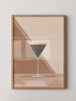 Espresso Martini grafisch stilisiert