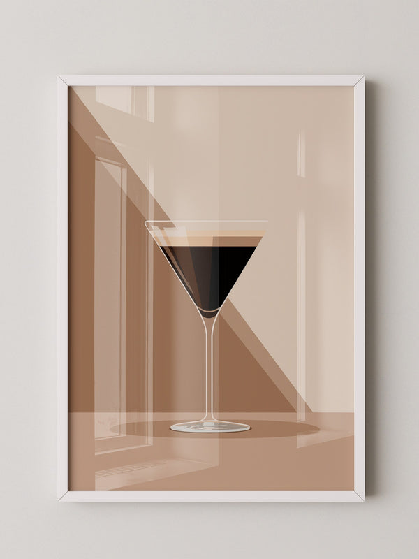 Espresso Martini grafisch stilisiert