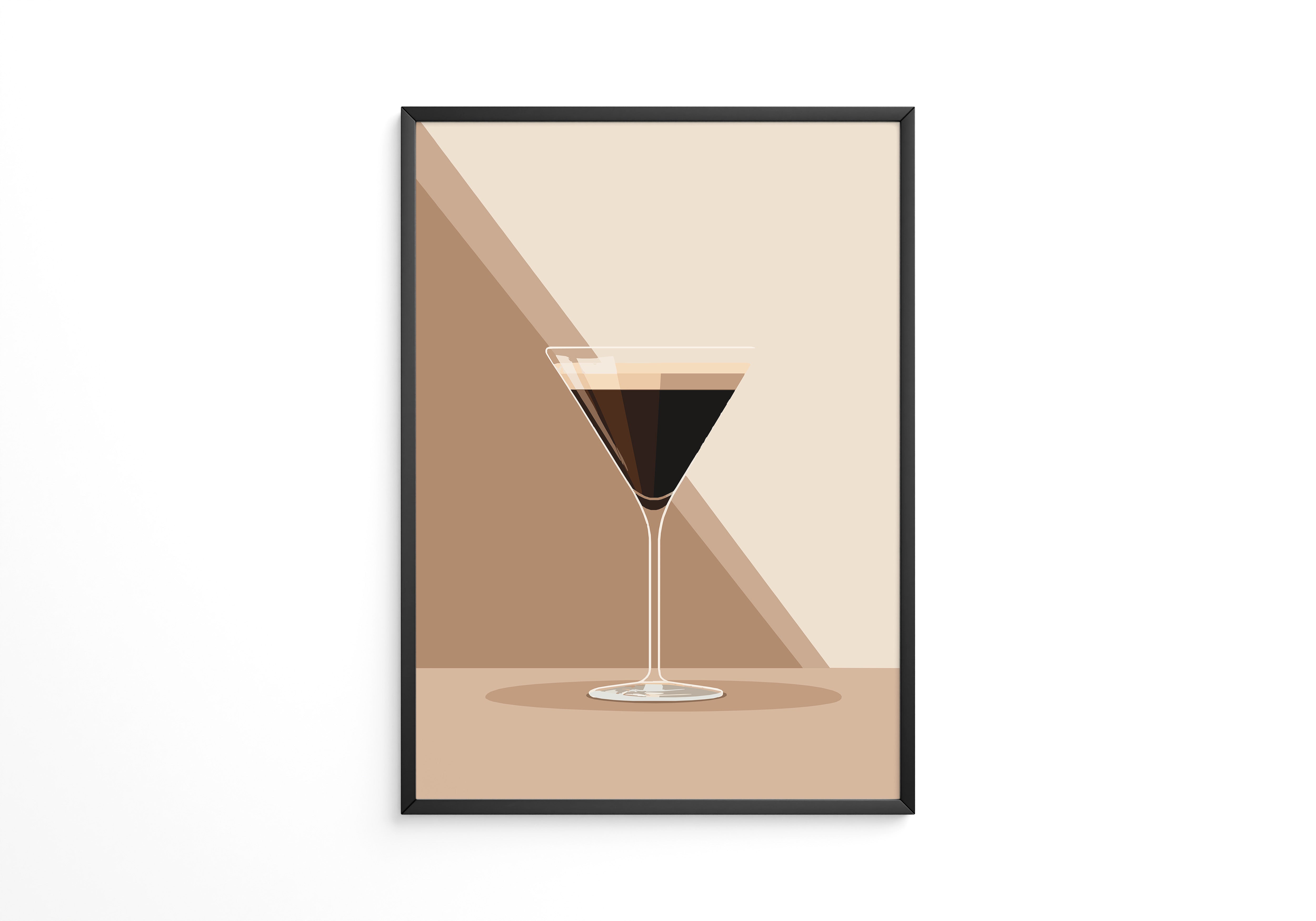 Espresso Martini grafisch stilisiert