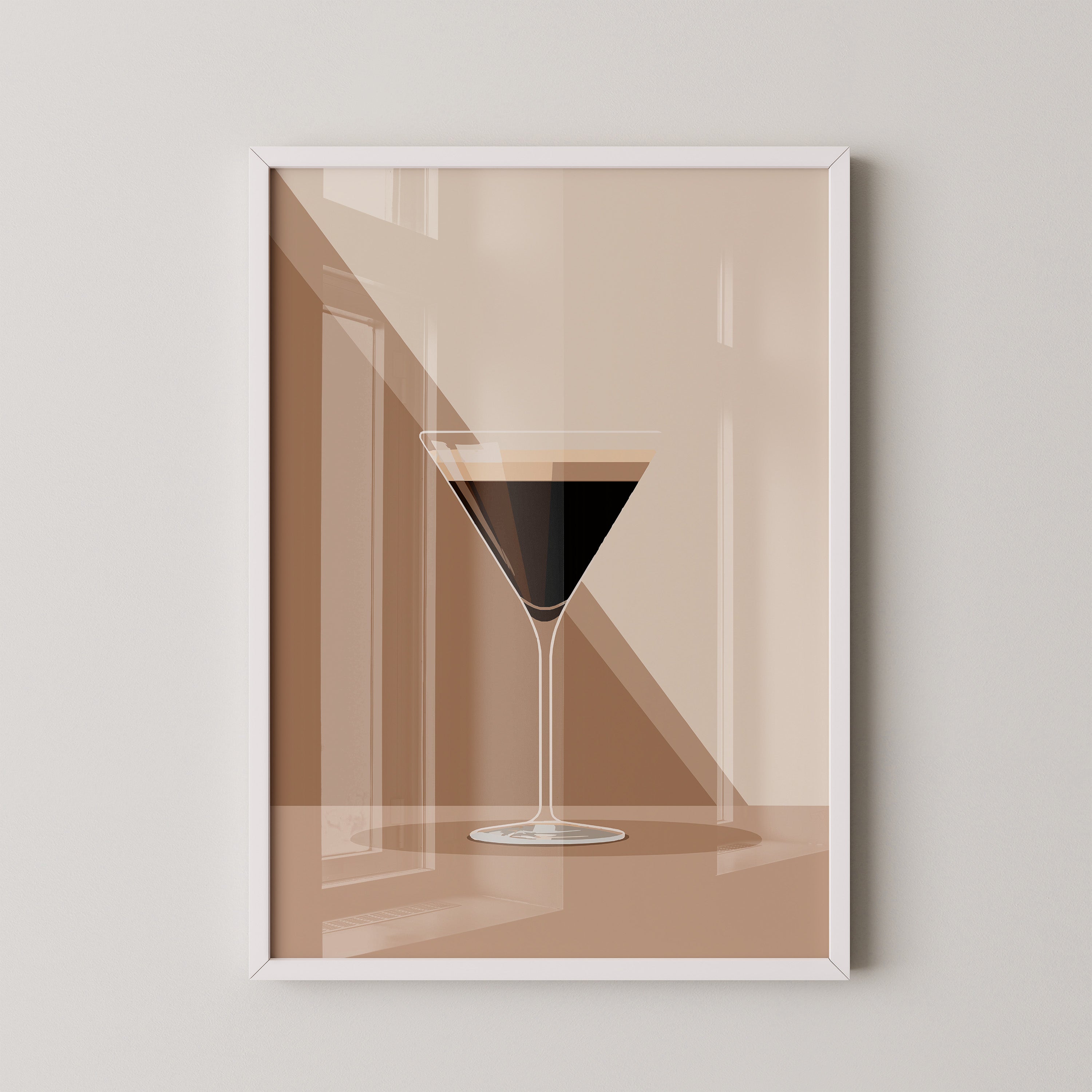 Espresso Martini grafisch stilisiert