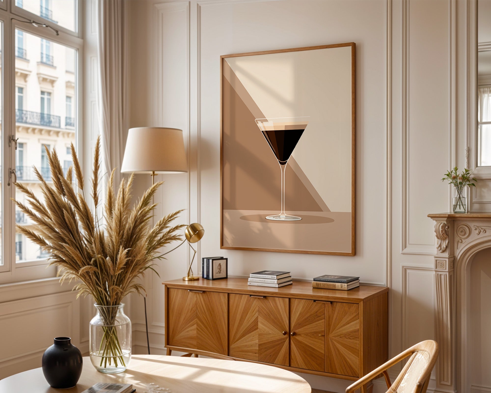 Espresso Martini grafisch stilisiert